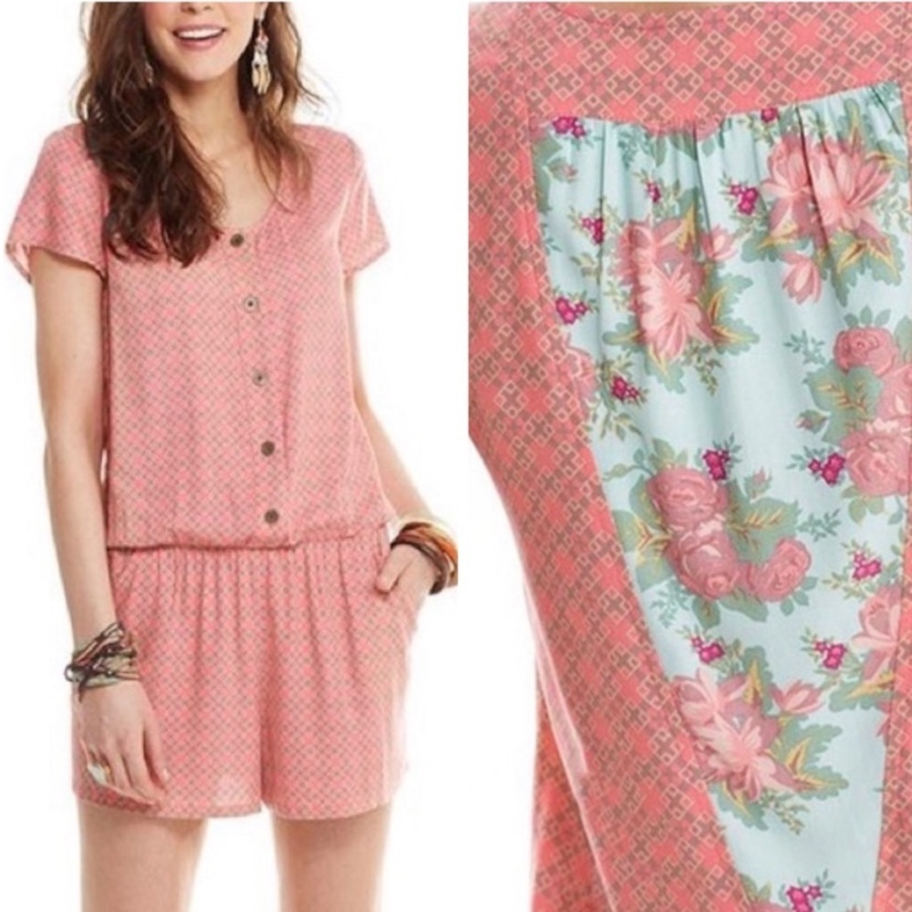 Matilda Jane NWT Happy & Free Solstice Romper Floral